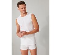 Schiesser Tank-Top 95/5 Rundhals (95% Baumwolle) Unterwäsche weiss Herren - 2er Pack, Größe 4