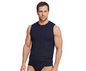 Schiesser Tank-Top Long Life Soft (perfekte Passform) Unterwäsche blauschwarz Herren, Größe 5