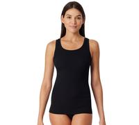 Schiesser Tank-Top Pure Rib Unterwäsche schwarz Damen, Größe 40