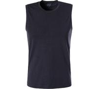 Schiesser Herren Tank Top Unterhemd 0/0 ohne Arm Rundhals - 164104, Größe Herren:6, Farbe:Blauschwarz