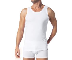 Schiesser Tanktop Herren Baumwolle weiß, 7 (XL)