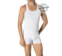 Schiesser Unterhemd Original Feinripp weiss Herren, Größe 9