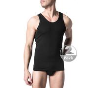 Schiesser Tanktops Herren Baumwolle schwarz, 5 (M)