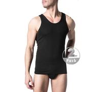 Schiesser Tanktops Herren Baumwolle schwarz, 6 (L)