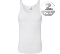 Schiesser Tanktops Herren Rundhals Baumwolle weiß, 4 (S)