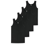 Schiesser - Teens Boys - 95/5 Multipacks - Unterhemd - 173538-4er Spar-Pack (140 Schwarz)