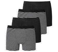 Schiesser - Teens Boys - 95/5 Shorts/Pants - 173535-4er Spar-Pack (176 Schwarz/Grau)