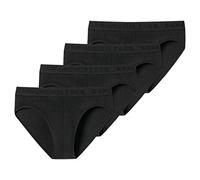 Schiesser - Teens Boys - 95/5 Slips Unterhosen - 173533-4er Spar-Pack (176 Schwarz)