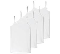 Schiesser - Teens Girls - 95/5 Multipacks - Spaghetti-Tops - 173527-4er Spar-Pack (140 Weiß)