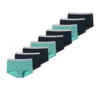 Schiesser - Teens Girls - 95/5 Organic Cotton - Short - 173524-9er Pack (176 Mint/Dunkelblau)