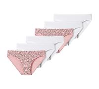 Schiesser - Teens Girls - 95/5 Organic Cotton - Slip - 173523-6er Pack (176 Weiß/Pink)