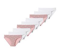Schiesser - Teens Girls - 95/5 Organic Cotton - Slip - 173523-9er Pack (176 Weiß/Pink)