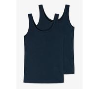 Schiesser Trägertop Damen marine, S