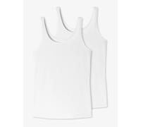Uncover by Schiesser Damen 2PACK Trägertop Unterwäsche, Weiss, M
