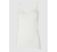Schiesser Trägertop mit U-Ausschnitt in Offwhite, Größe L