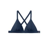Schiesser Triangel-Bikini-Top Damen blau, M