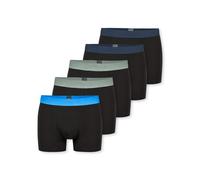 Schiesser Herren 5 Pack Boxershorts Unterwäsche mit Webgummibund Bio-Baumwolle - 95/5 Organic