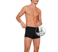 Schiesser Trunks Herren Baumwoll-Stretch schwarz, 7 (XL)