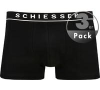 Schiesser Herren 3 Pack Boxershorts Bio Baumwolle Multipack - 95/5 Organic, schwarz_173983, 4/ S