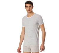 Schiesser Tshirt Revival Lorenz Kurzarm Unterwäsche hellgrau Herren, Größe 4
