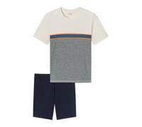 Schiesser Uncover by Herren Schlafanzug Nightwear - kurz blau - Größe 56