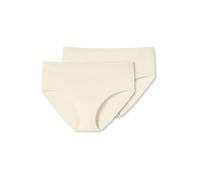 Schiesser Uncover Damen Midislip 2-Pack - Off-White - Größe L