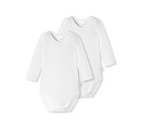 Schiesser Unisex 2 Pack Wickelbody Mit Knöpfen 100% Organic Bio Baumwolle Größe 56 Bis 104 Baby- Und Kleinkind Unterwäsche-Satz, Weiss_173474, 74 EU