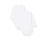 Schiesser Unisex Baby 2 PACK Wickelbody langarm und mit Knöpfen - 100% Organic Bio Baumwolle - Größe 56 bis 104