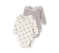 Schiesser Unisex Baby 2pack Bodies Langarm - Bio Baumwolle Baby und Kleinkind Unterwäsche Satz, Sortiert 1, 80 EU
