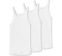 SCHIESSER Unterhemd 3er Pack - Original Doppelripp, Sport-Jacke, ärmellos 2XL Weiß