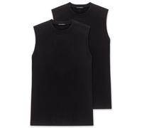 Schiesser Herren Muscle Shirt ohne Arm 0/0 Doppelpack Box - 228010, Größe Herren:XXL, Farbe:schwarz