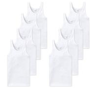 Schiesser Herren Unterhemd 205144-100, 2er Pack, Weiß (100-weiss), Gr. 9 (3XL)