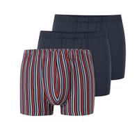 Schiesser Unterwäsche Boxershorts 95/5 Organic Cotton mehrfarbig dunkelblau/gestreift 920 Herren - 3 Stück, Größe 7