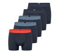 Schiesser Unterwäsche Boxershorts 95/5 Organic Cotton Webgummibund dunkelblau Herren - 5 Stück, Größe 6