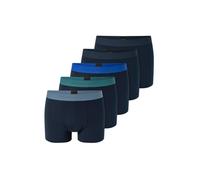 Schiesser Unterwäsche Boxershorts 95/5 Organic Cotton Webgummibund dunkelblau Herren - 5 Stück, Größe 6