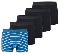 Schiesser Unterwäsche Boxershorts 95/5 Organic Cotton Webgummibund mehrfarbig schwarz/blau Herren - 5 Stück, Größe 8