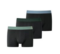 Schiesser Unterwäsche Boxershorts 95/5 Organic Cotton Webgummibund mehrfarbig schwarz Herren - 3 Stück, Größe 7