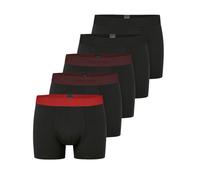 Schiesser Unterwäsche Boxershorts 95/5 Organic Cotton Webgummibund mehrfarbig schwarz Herren - 5 Stück, Größe 8