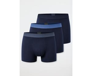 Schiesser Unterwäsche Boxershorts 95/5 Organic Cotton Webgummibund nachtblau Herren - 3 Stück, Größe 5
