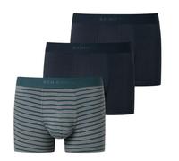 Schiesser Unterwäsche Boxershorts 95/5 Webgummibund 910 dunkelblau/blau gestreift Herren - 3 Stück, Größe 5