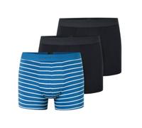 Schiesser Unterwäsche Boxershorts 95/5 Webgummibund 910 dunkelblau/blauweiss gestreift Herren - 3 Stück, Größe 6