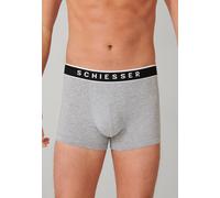 Schiesser Unterwäsche Boxershorts 95/5 Webgummibund grau Herren - 3 Stück, Größe 5