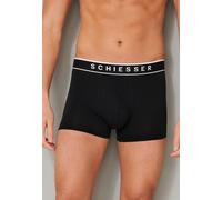 Schiesser Unterwäsche Boxershorts 95/5 Webgummibund schwarz Herren - 3 Stück, Größe 7