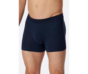 Schiesser Unterwäsche Boxershorts Organic Cotton (Comfort Fit) gemustert nachtblau Herren - 1 Stück, Größe 6