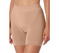 Schiesser Shorts Classic Seamless, nahtlos, Microfaser, mit längerem Bein, Damen 3XL, Beige