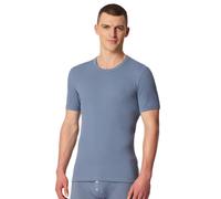 Schiesser Unterwäsche Shirt Revival Friedrich (Baumwolle) Kurzarm blaugrau Herren, Größe 8