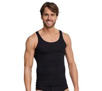 Schiesser Unterwäsche Unterhemd Original Feinripp schwarz Herren, Größe 8