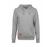 SCHIETWETTER Damen Hoodie Maike, Kapuzenpullover, Sweater, Kapuzenhoodie, unifarben, Sweatshirt unifarben, mit Kängurutasche Grey 42