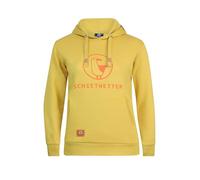 SCHIETWETTER Damen Kapuzenpullover, Hoodie, Sweater, Frauen Oberteile, Sweatshirt, Bedruckt Mustard orange 50