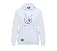 SCHIETWETTER Damen Kapuzenpullover, Hoodie, Sweater, Frauen Oberteile, Sweatshirt, Bedruckt White-Lavendel 34